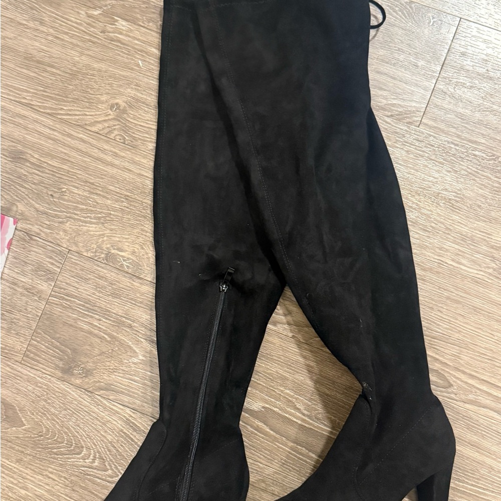 Suadw Black Women's Knee-High Boots